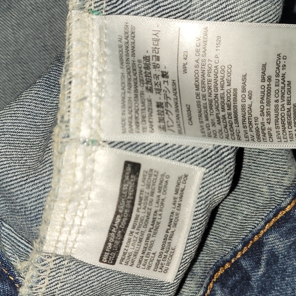 New Corduroy collared Levi's blue denim jacket sizes  XXL and XXXL - Picture 4 of 8